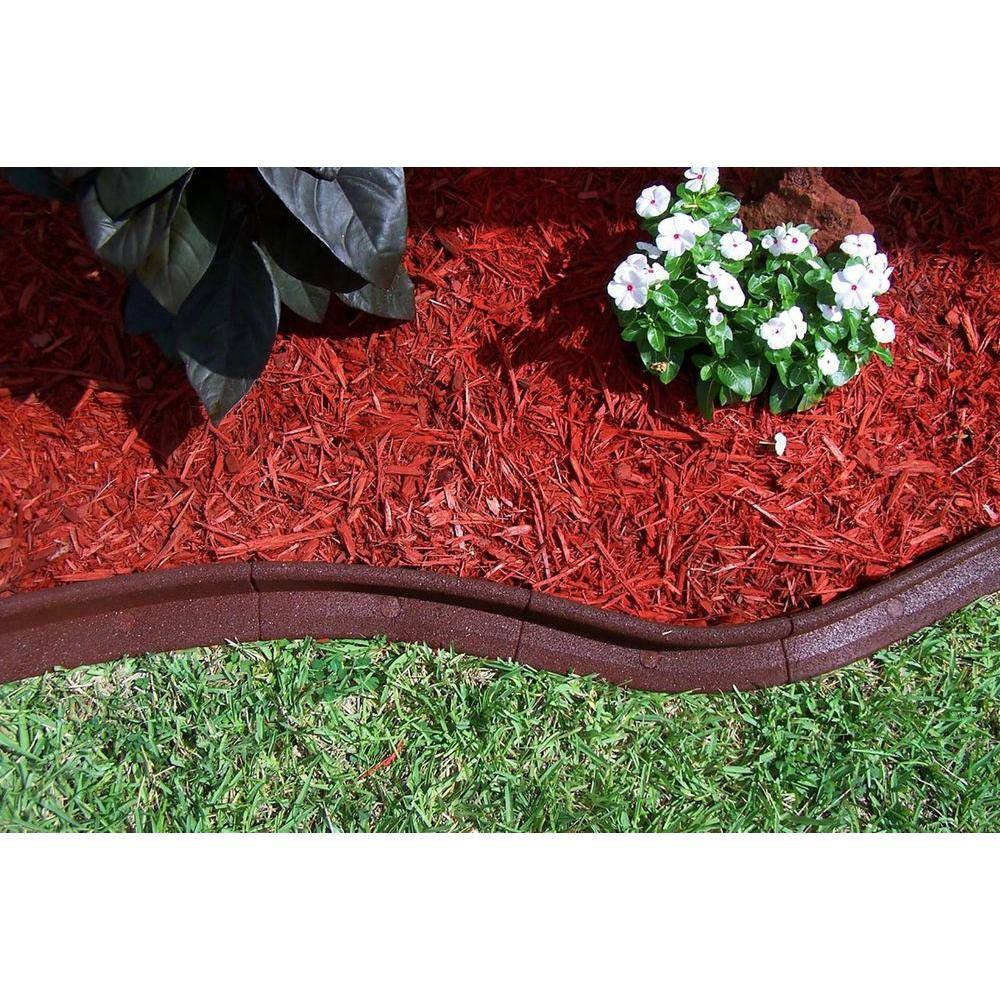 China Recycled Rubber Lawn Edging Border Bricks Mower