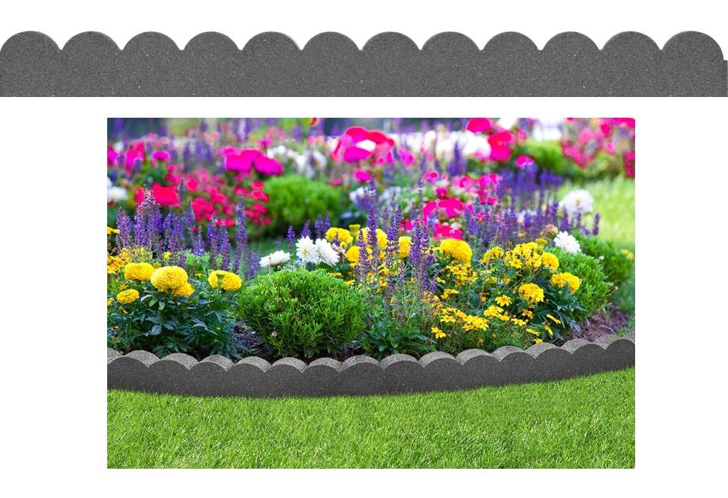 Friendly Recycled Flexi Rubber Garden Border Edging Brick