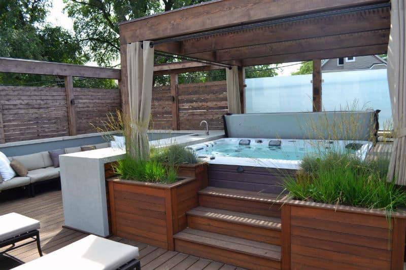 Hot Tub Backyard