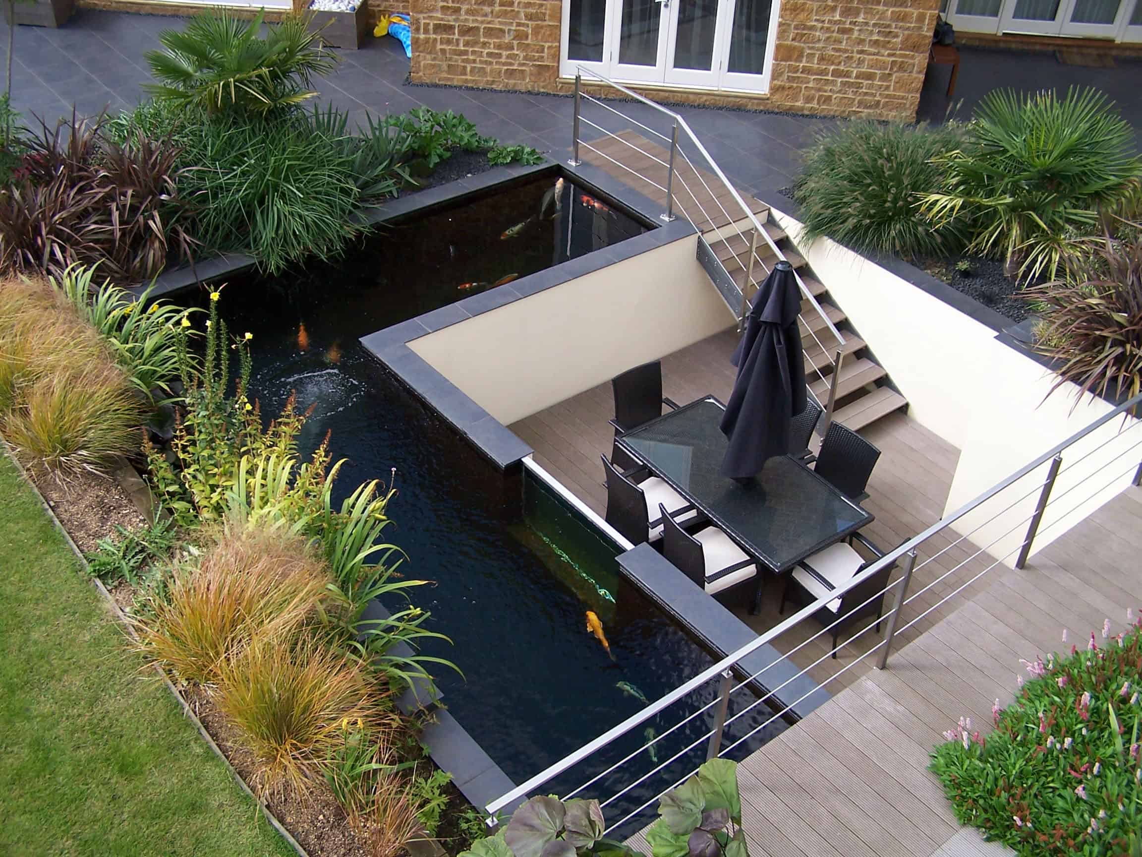 Nice Split Level Water Features