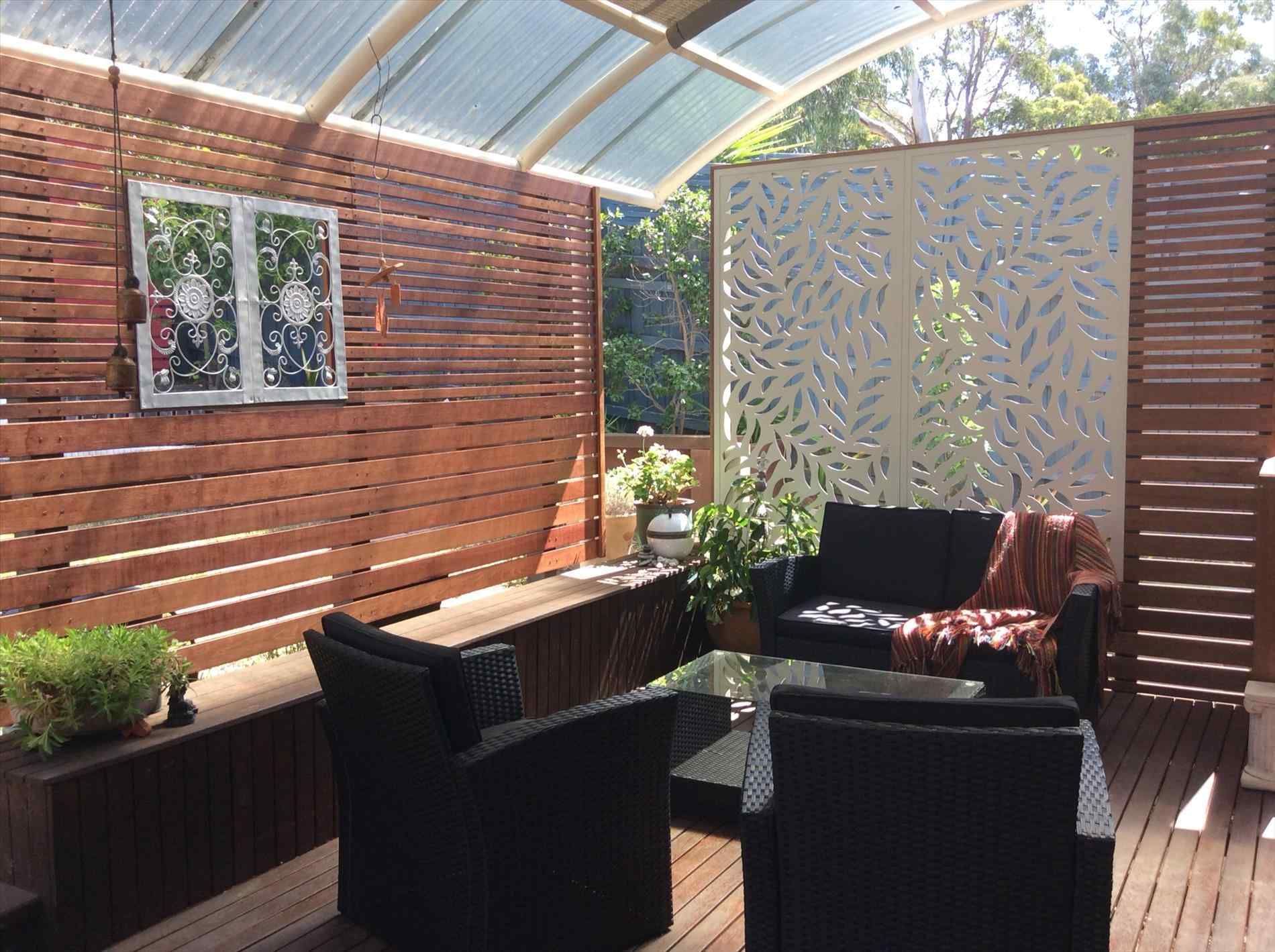 A Quirky Garden Divider Idea