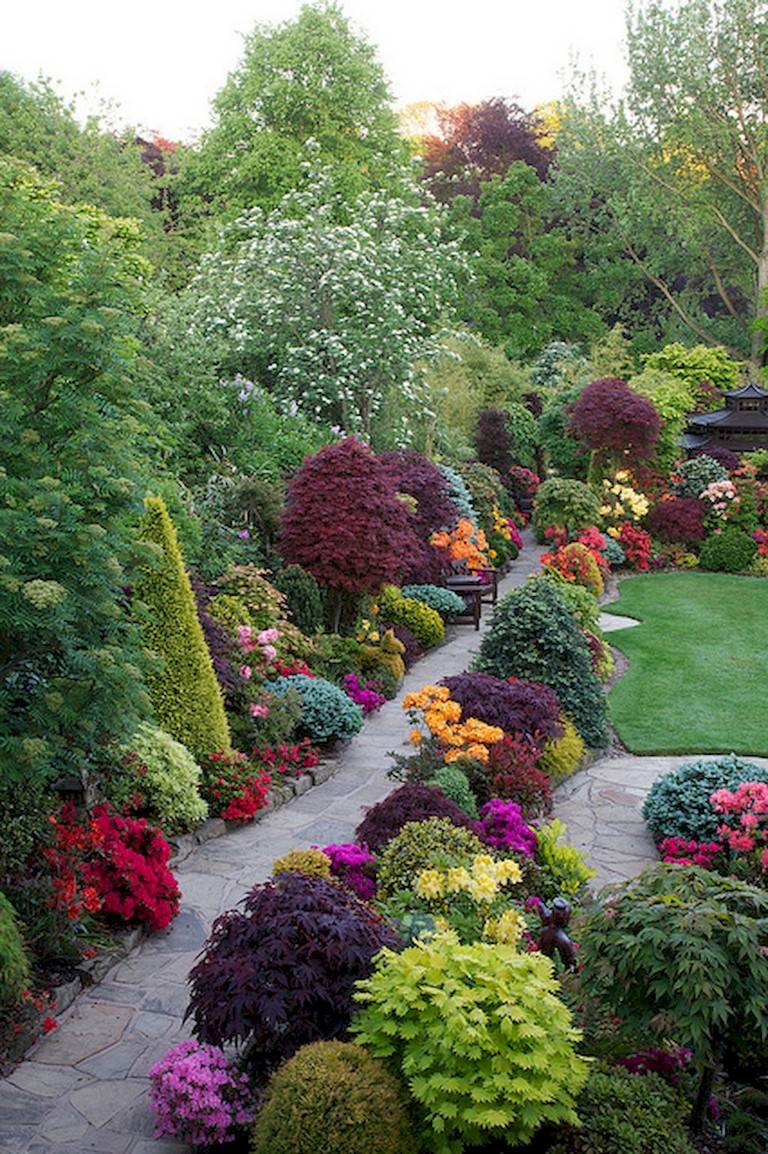 Beautiful Backyard Garden Path