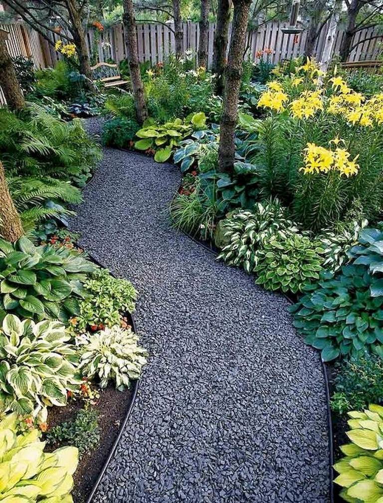 Beautiful Backyard Garden Path
