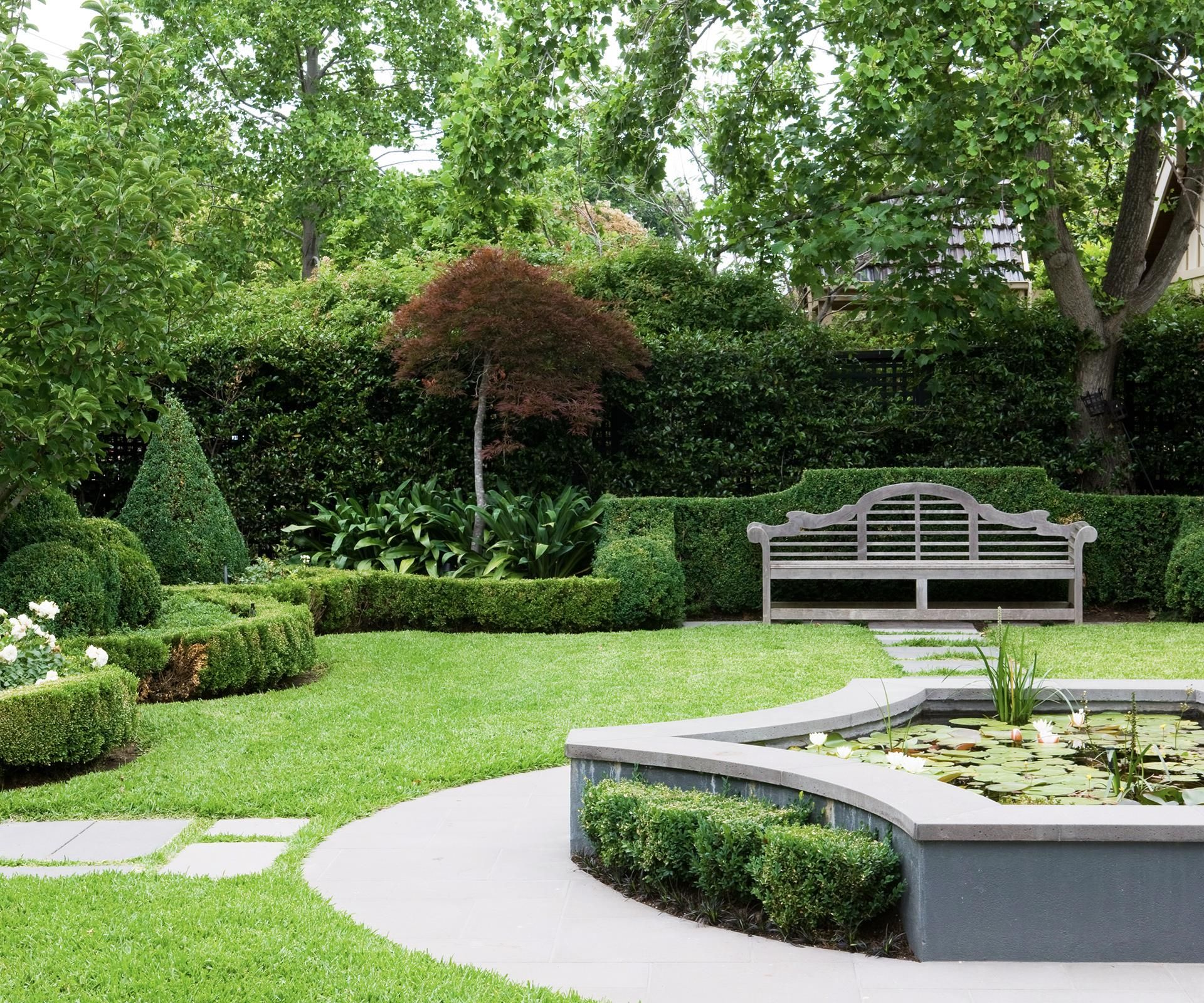 Small Formal Front Gardens Landscape Designs