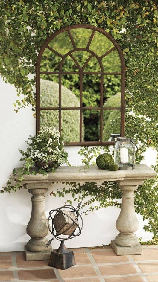 Creative Wall Mirrors Ideas Dor Outdoor Garden Garden Mirrors