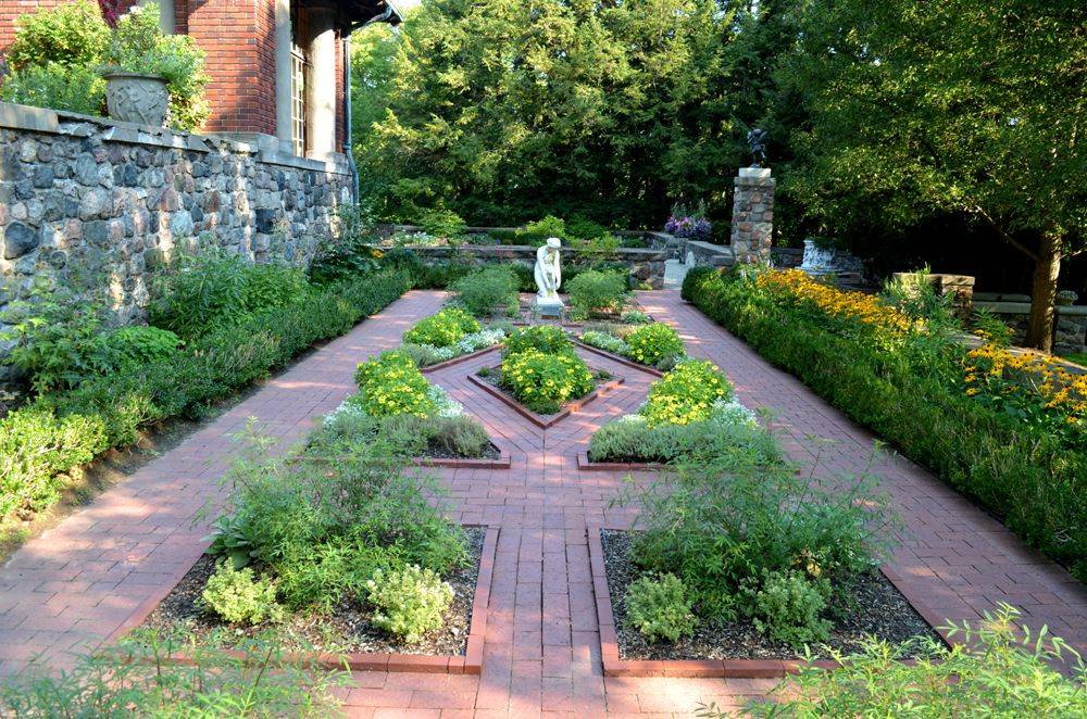 A Simple Formal Herb Garden