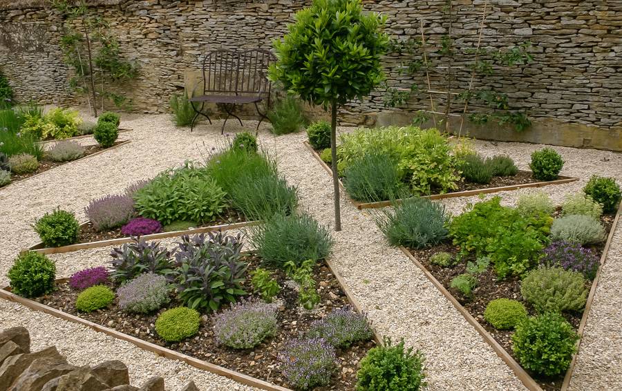 Formal Planted Herb Garden