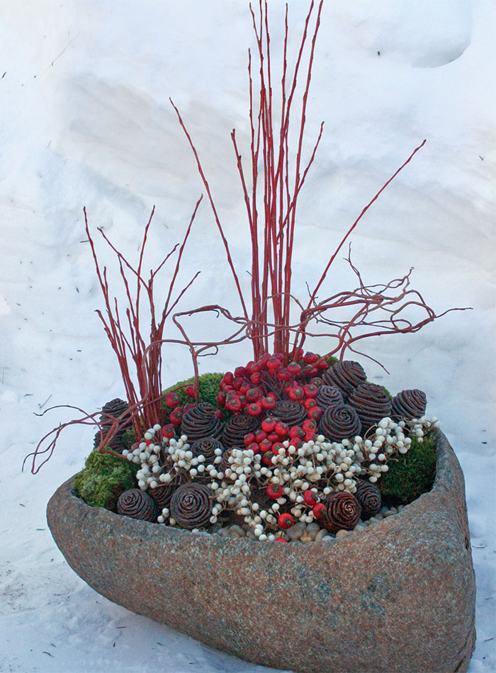 Beautiful Outdoor Winter Container Gardening Design Ideas