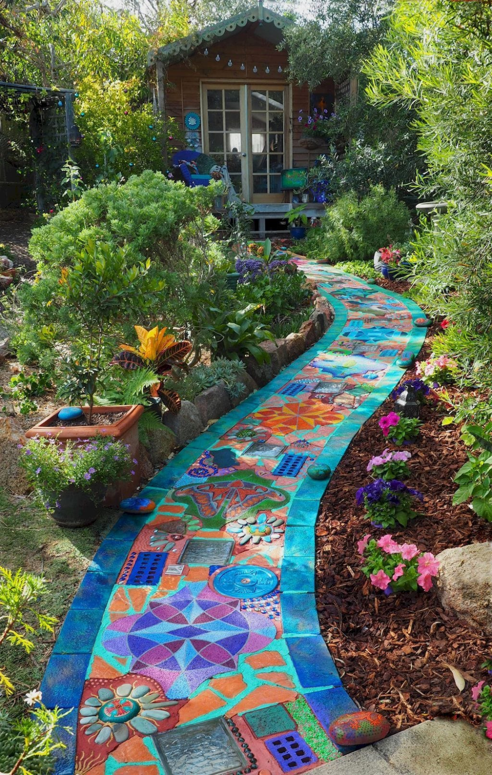 Beautiful Backyard Garden Path