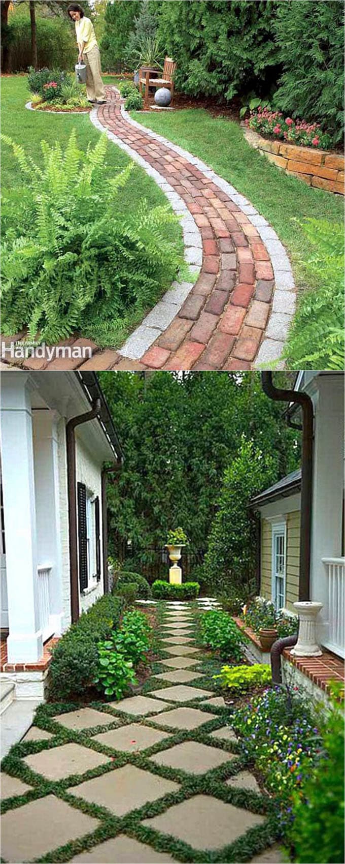 Concrete Walkway Diy Garden Paths Thrifty Designs Bob Vila