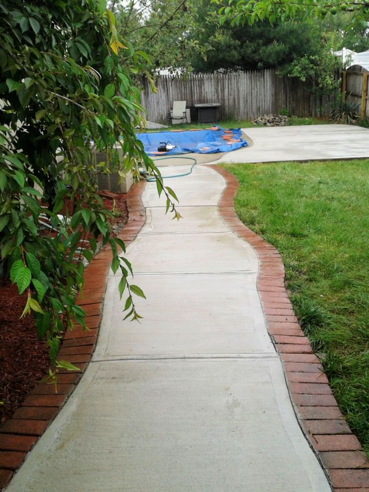 My First Concrete Mosaic Rock And Stone Path Project