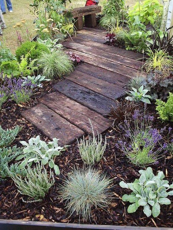 24 Rustic Garden Paths and Walkways Ideas You Should Check | SharonSable