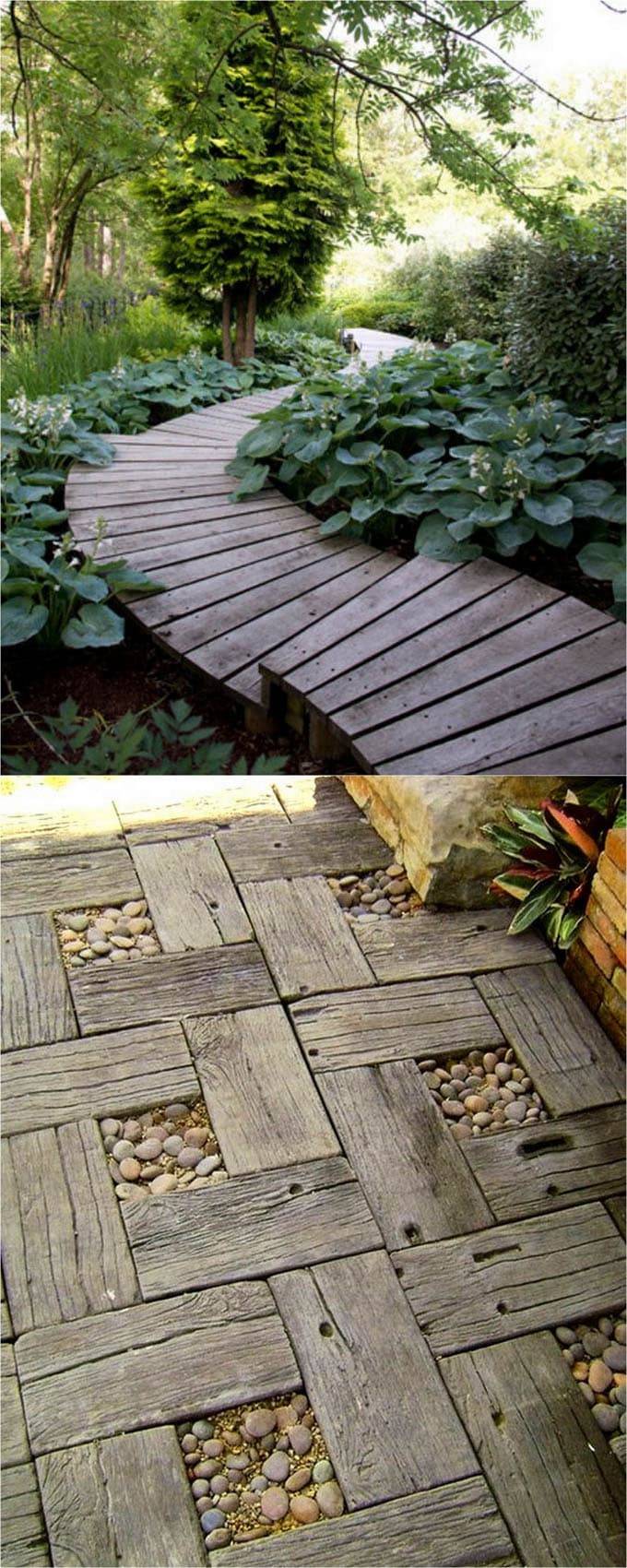 Top Best Wooden Walkway Ideas Wood Path Designs