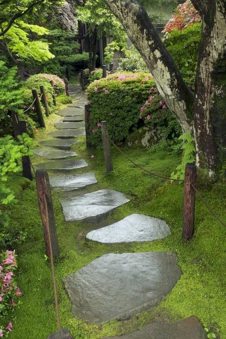 Beautiful Backyard Garden Path
