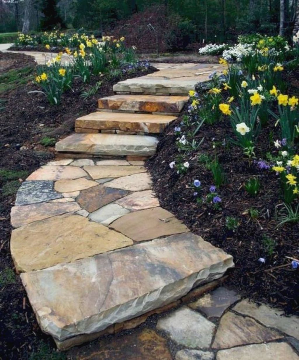 Stylish Stepping Stone Pathway Decor Ideas