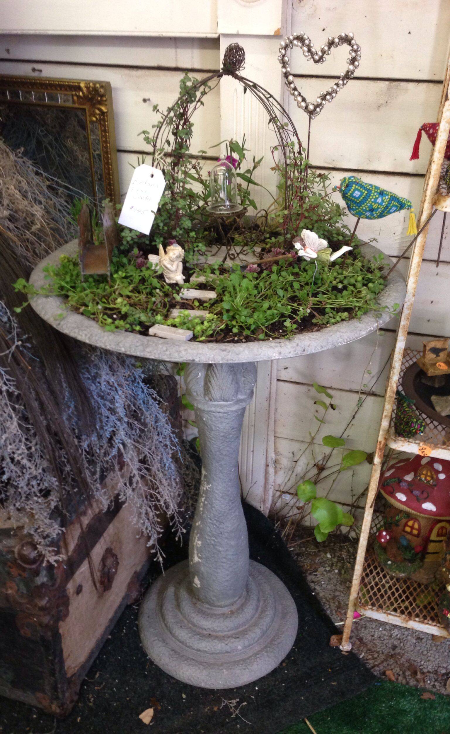 16 Fairy Garden Bird Bath Ideas You Must Look SharonSable