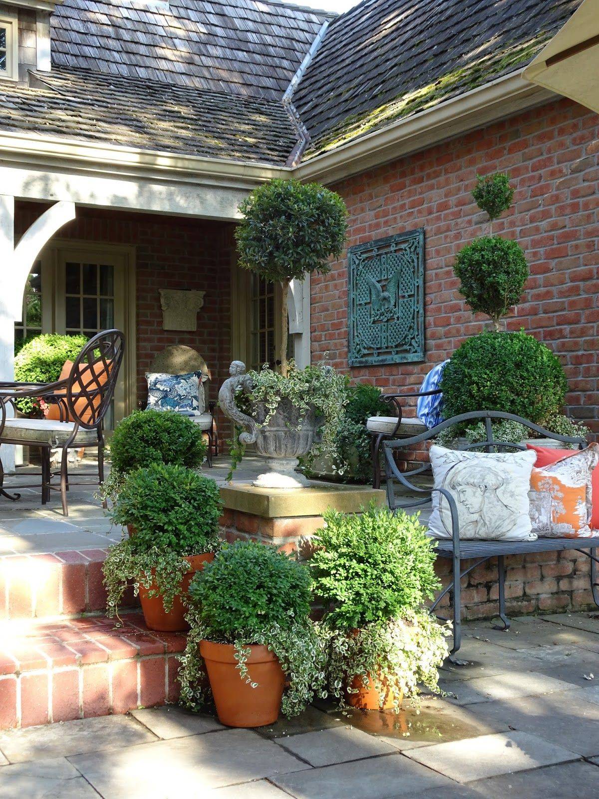 French Country Estate Outdoor Patio