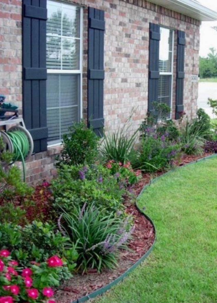 Modern Flower Beds Rocks Ideas