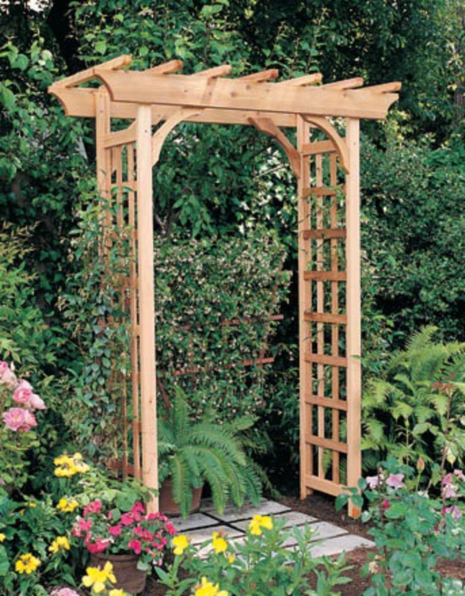 Arbor Over Ft High Wooden Garden Arch Trellis Pergola Outdoor Patio Plant