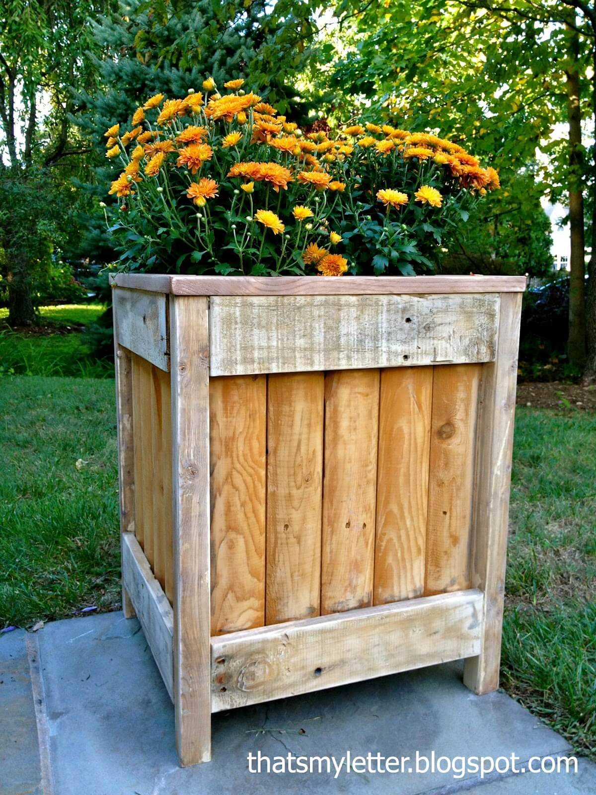 Best Diy Pallet And Wood Planter Box Ideas