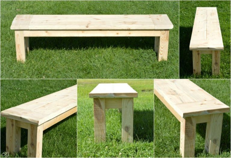 Outdoor Wooden Bench Kits