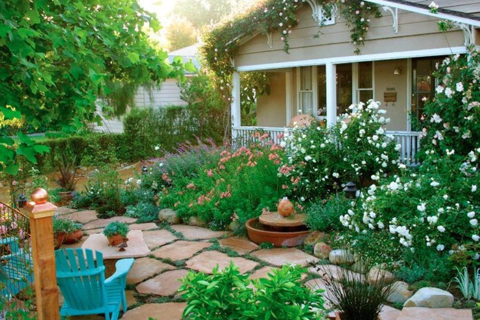 Stunning Front Yard Cottage Garden Landscaping Ideas