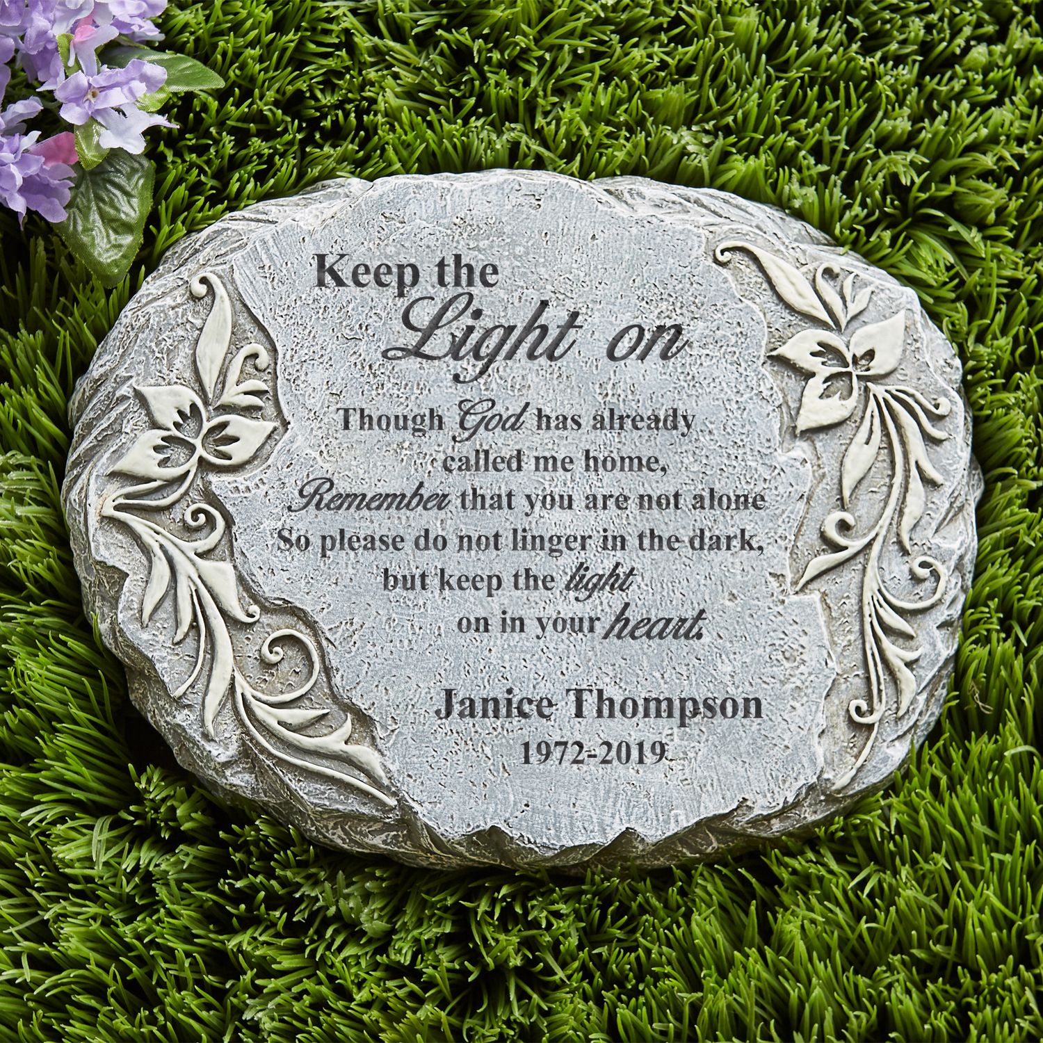 Engraved Pet Memorial Garden Stone