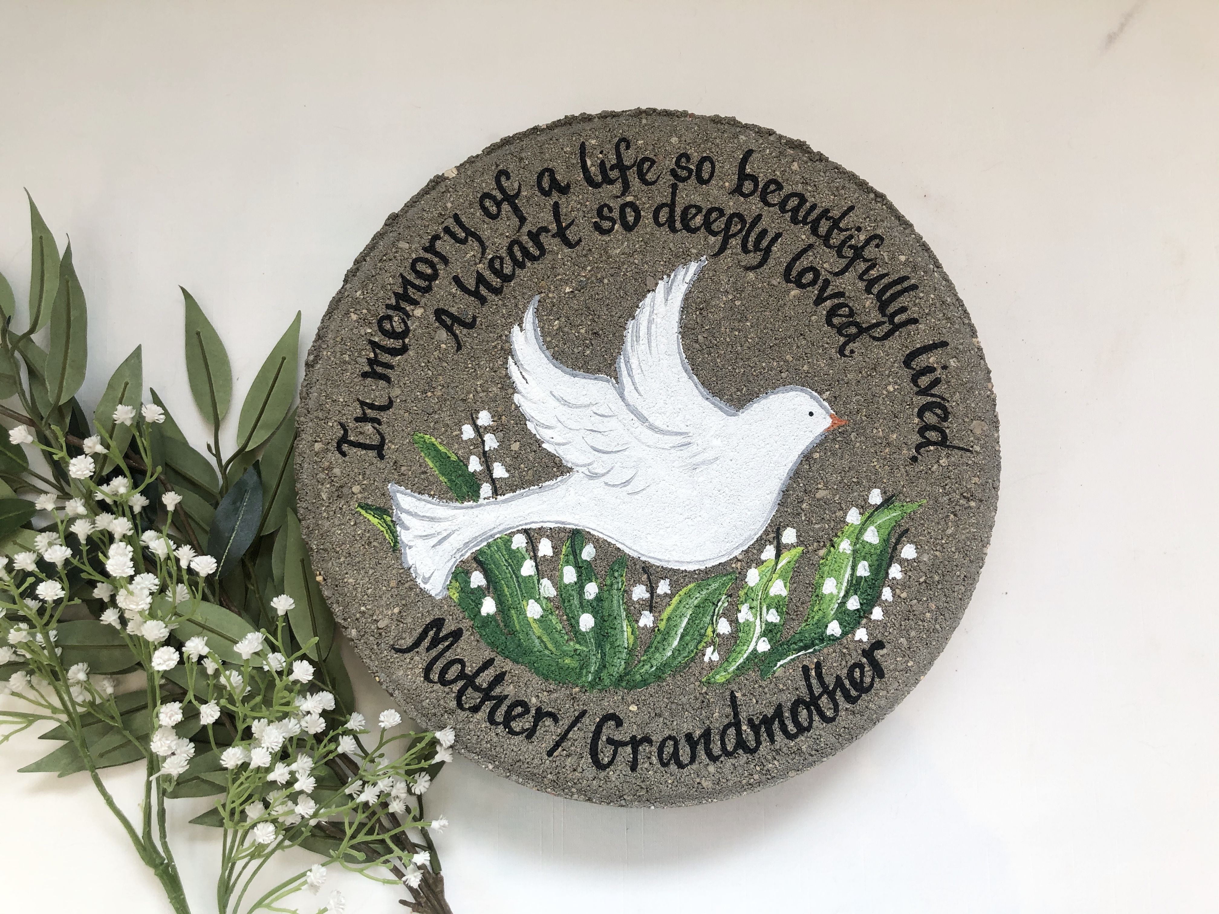 Personalized Engraved Memorial Garden Stone