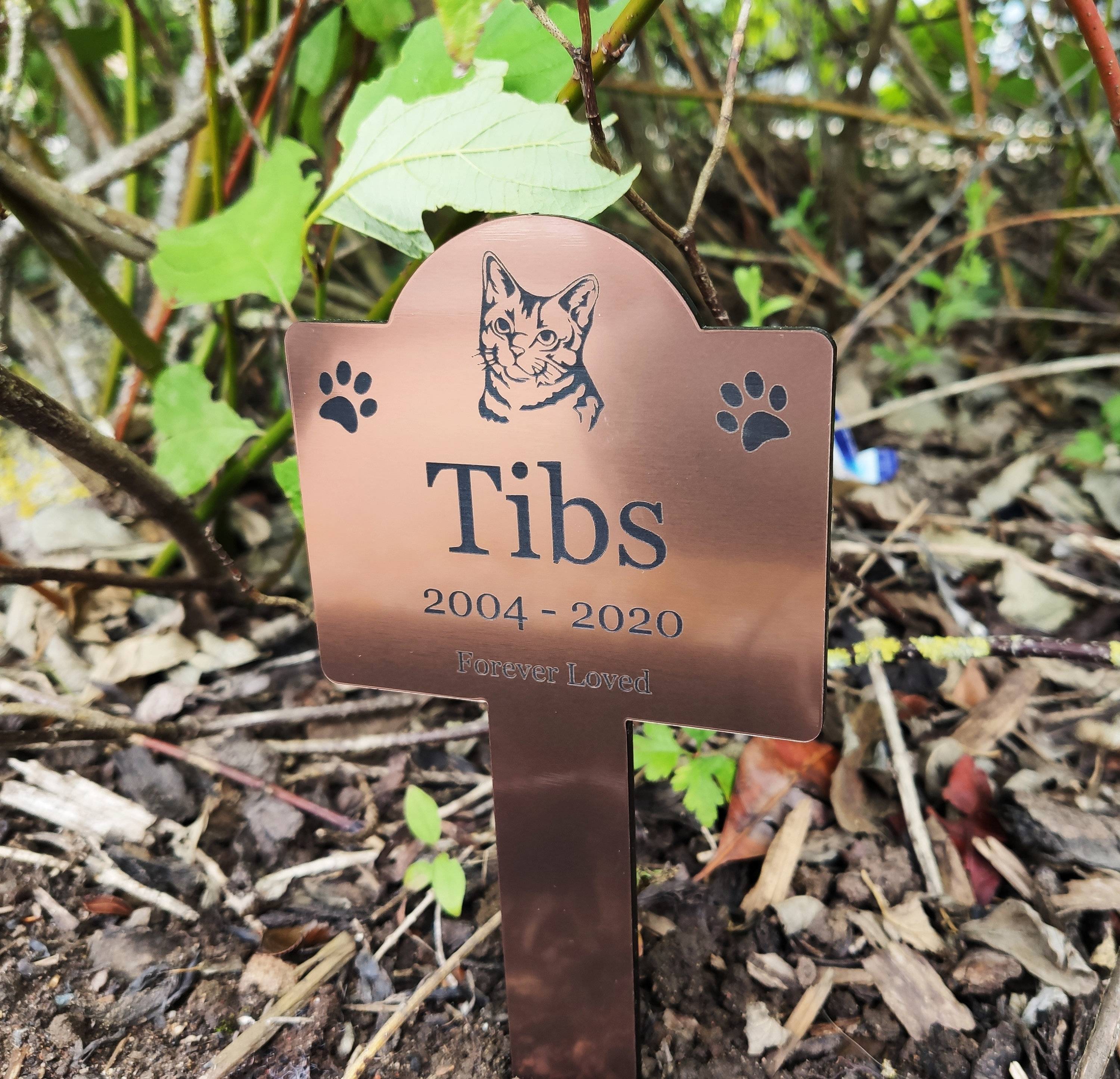 Personalised Pet Cat Memorial Stake