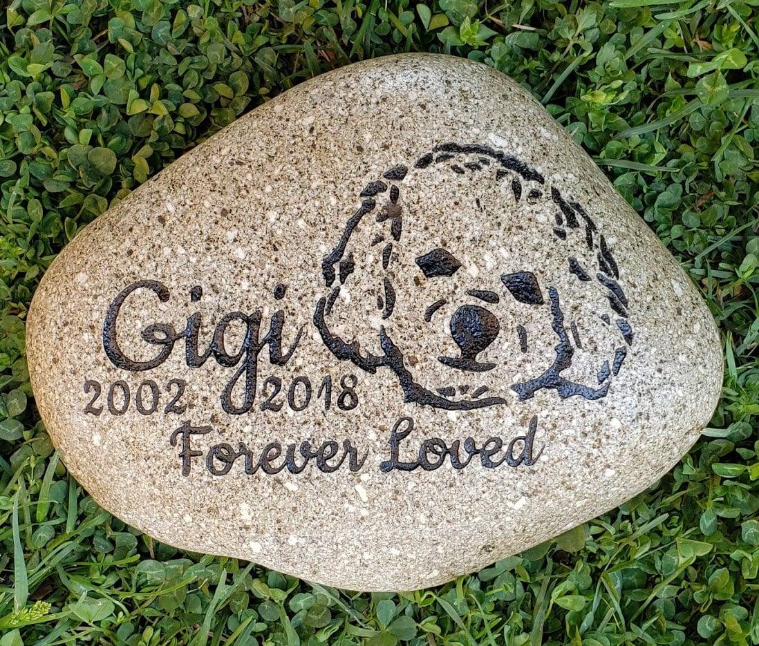 Personalized Pet Memorial Garden Stone Pet Grave Marker Pet