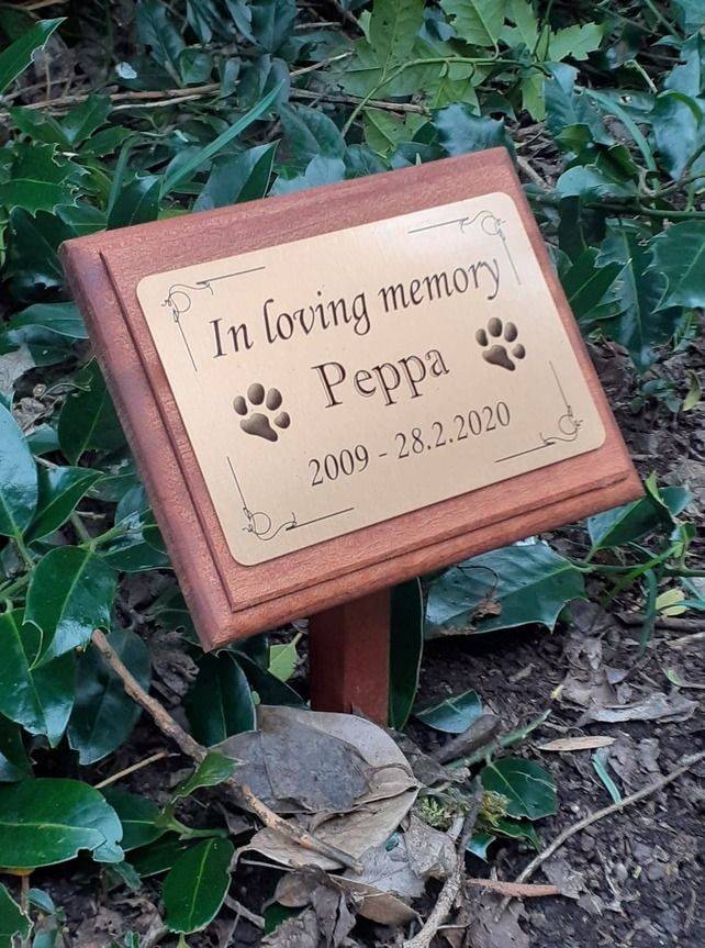 Pet Memorial Plaque Pet Pawprints Memorial Plaque Pet Memorial Garden