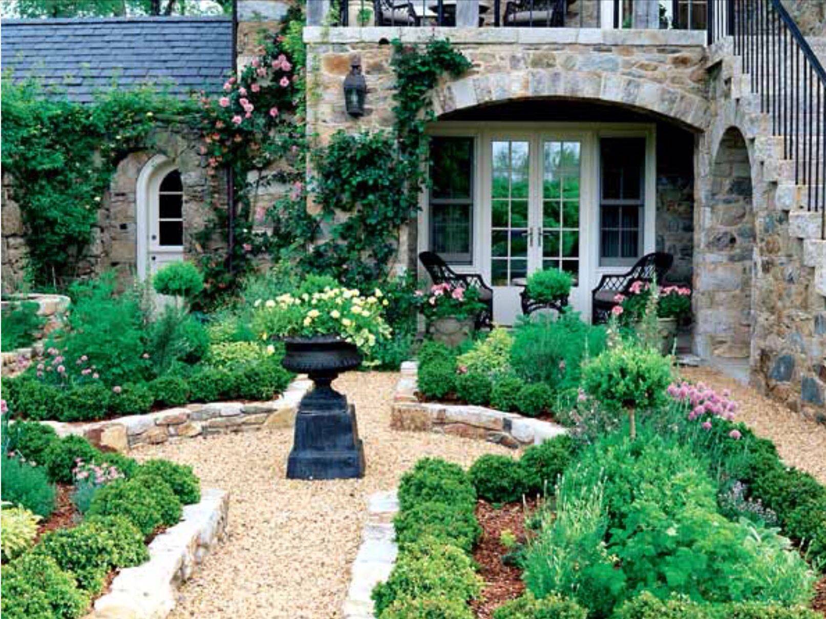 Terrific French Country Garden Design