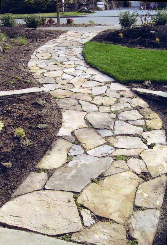 Desert Bronze Flagstone Walkway