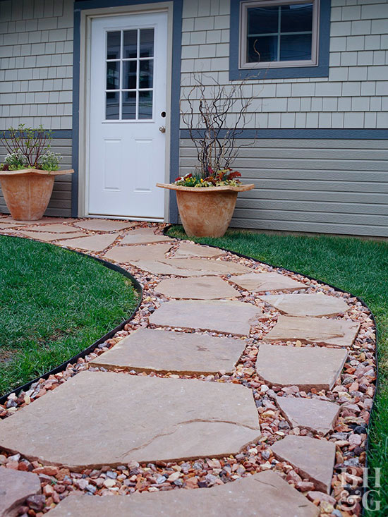 Top Best Flagstone Walkway Ideas