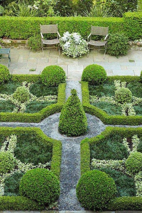 Formal English Garden Hedges