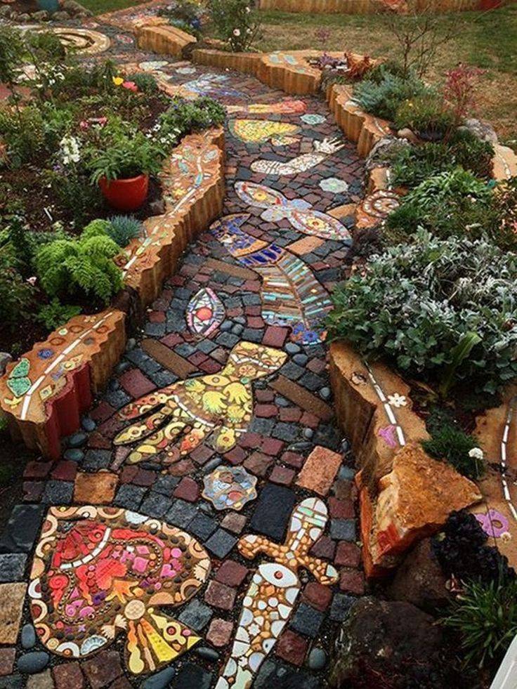 Outdoor Landscape Mosaic Ideas Mozaico Blog