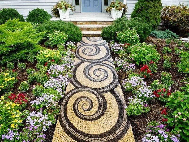 Best Mosaic Garden Paths Design Inspiration Drivewaywise