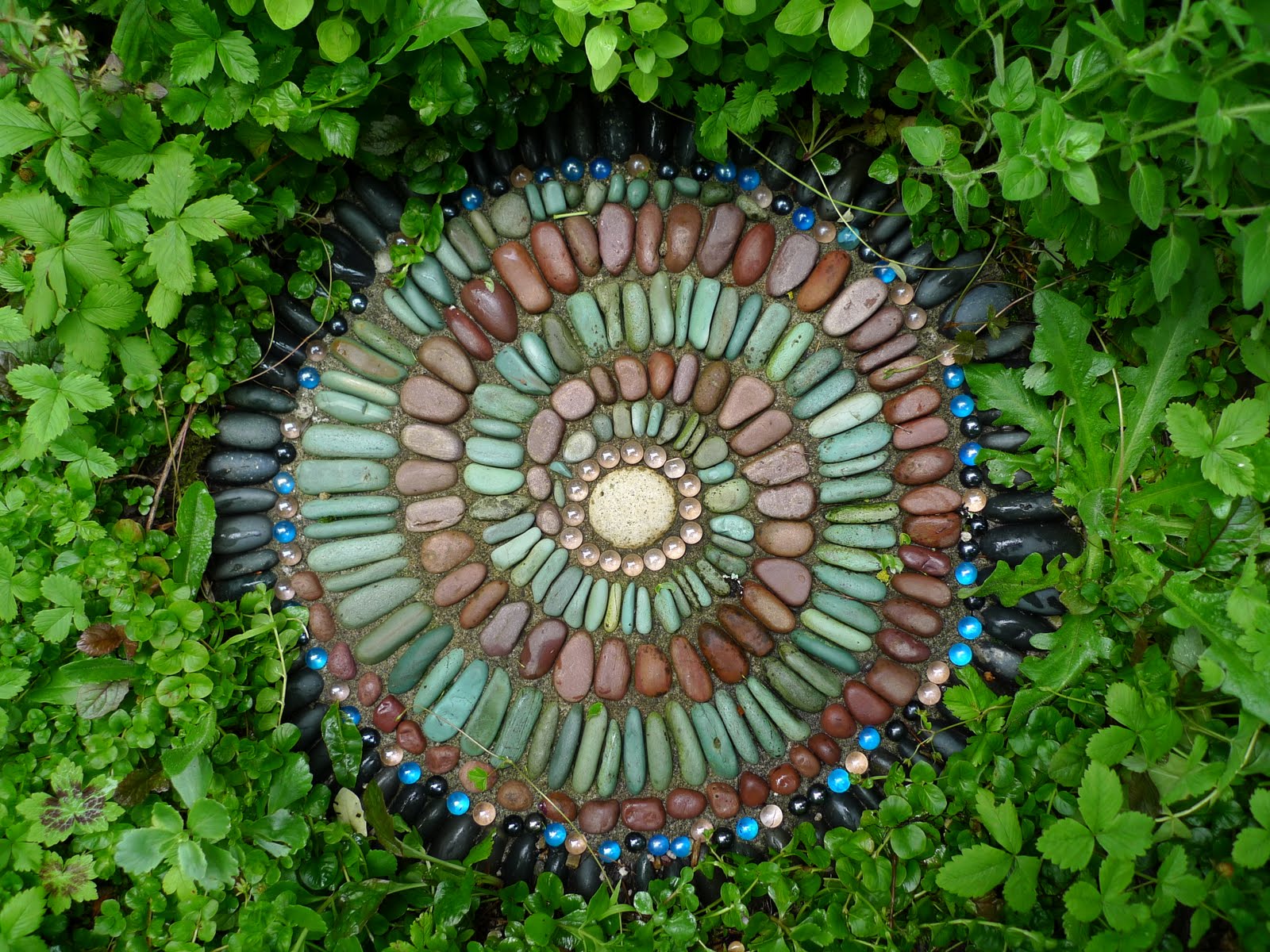 A Pebble Mosaic Stepping Stone