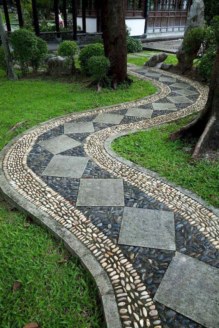 Backyard Landscaping Ideas Magical Diy Pebble Paths