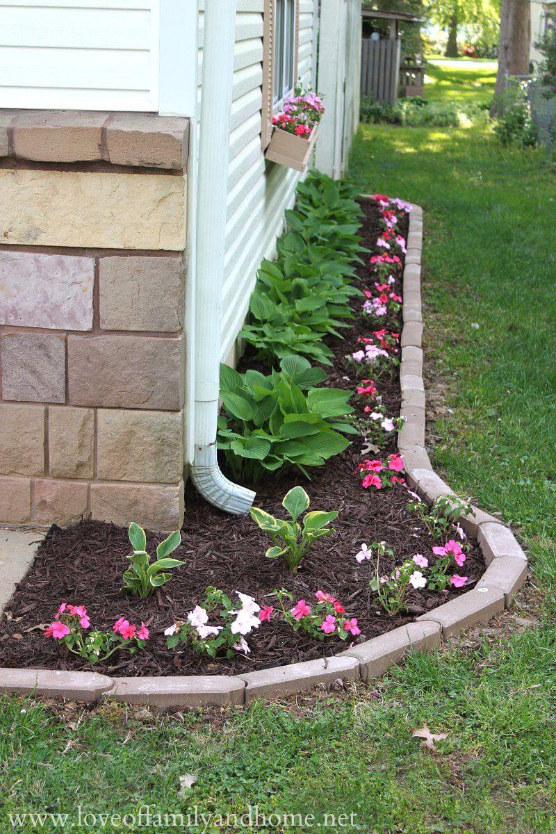 Flower Bed Edging Ideas Garden Edging Ideas Cheap Brick Garden