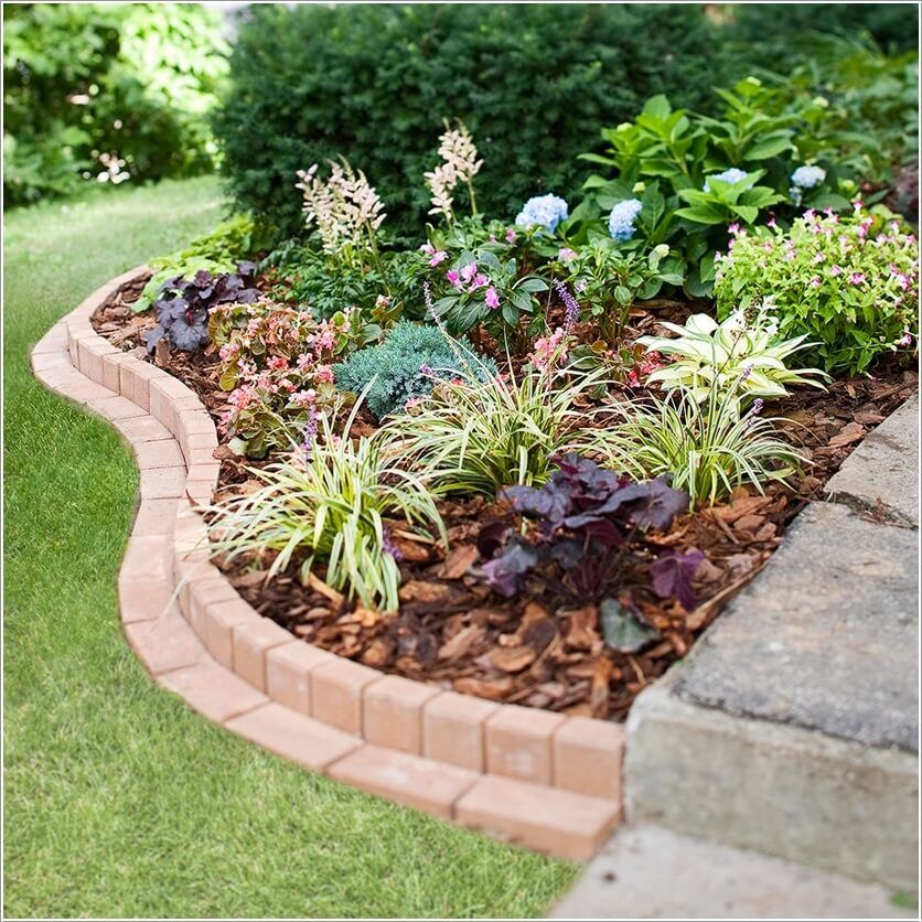Beautiful Diy Lawn Edging Ideas Brick Garden Edging