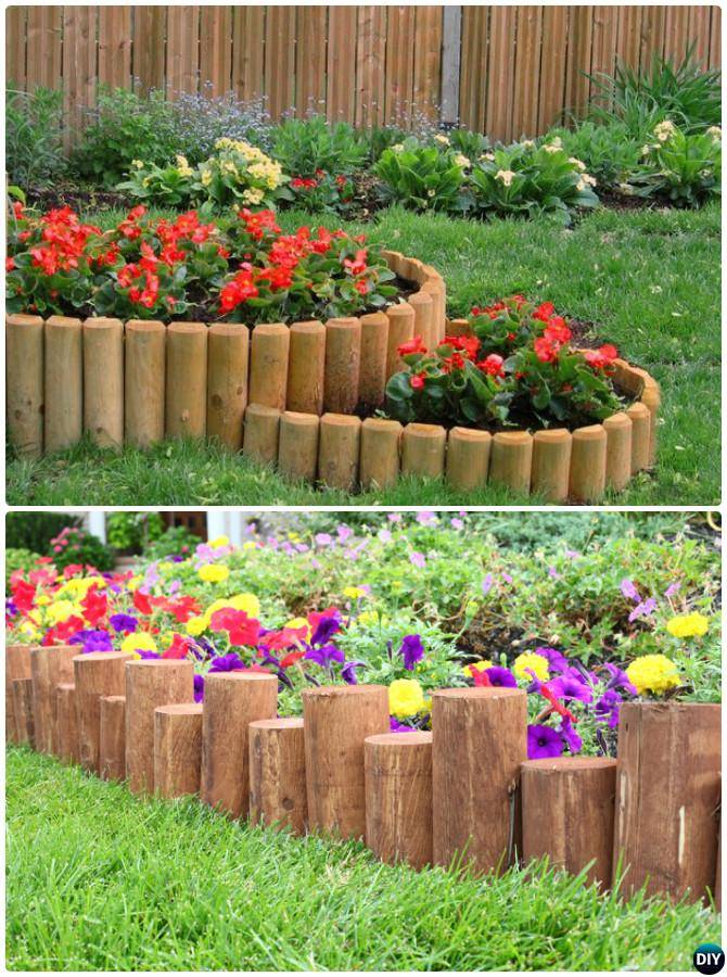 Best Beautiful And Cheap Wood Lawn Edging Ideas Decor Renewal