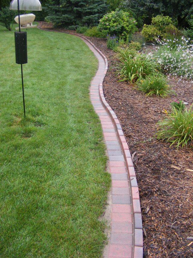 Brick Edging Brick Bbq Landscape Gardening Job