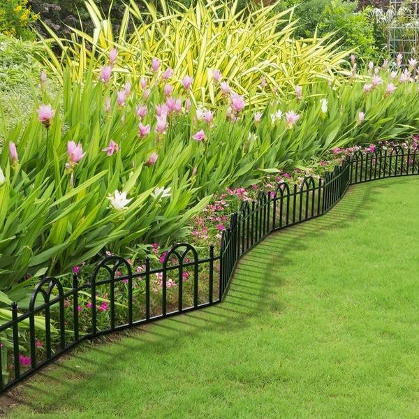 Pcsset Vinyl Picket Garden Border Edges Fence