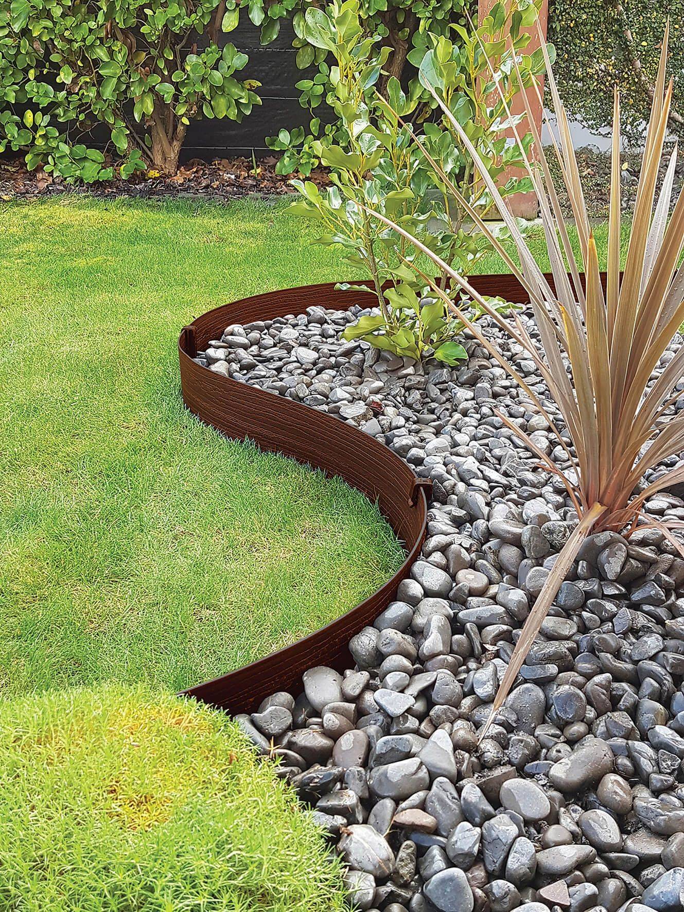 Gorgeous Stone Garden Edging Design Ideas