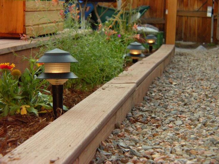 Brown Landscape Edging Natural Looking Wood Edging