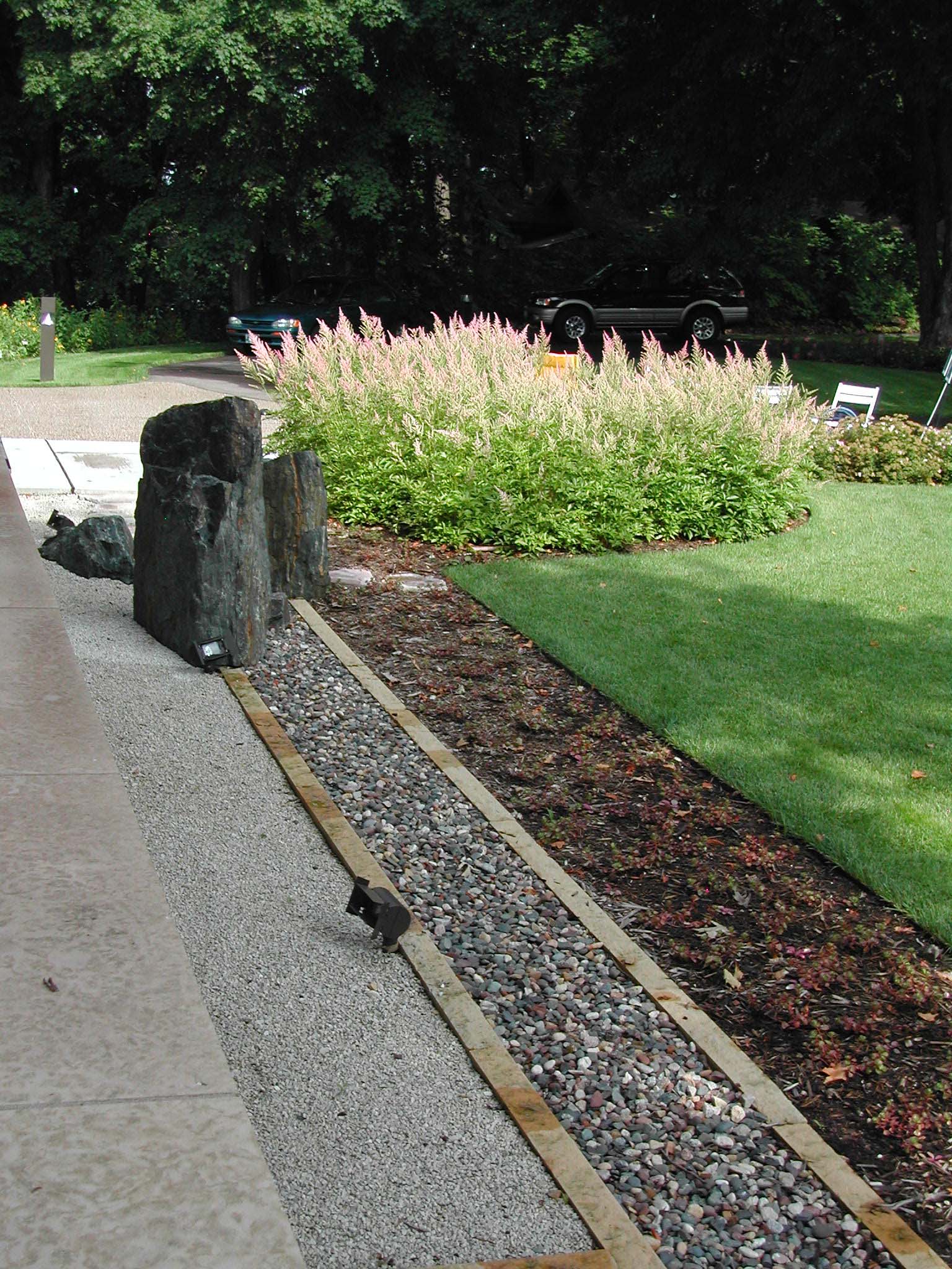 Brown Landscape Edging Natural Looking Wood Edging