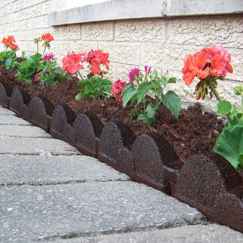 Ecoborder Ft No Dig Landscape Edging Black Walmartcom Walmartcom