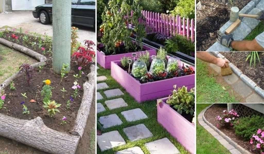 Lovable Cheap Flower Bed Edging Ideas