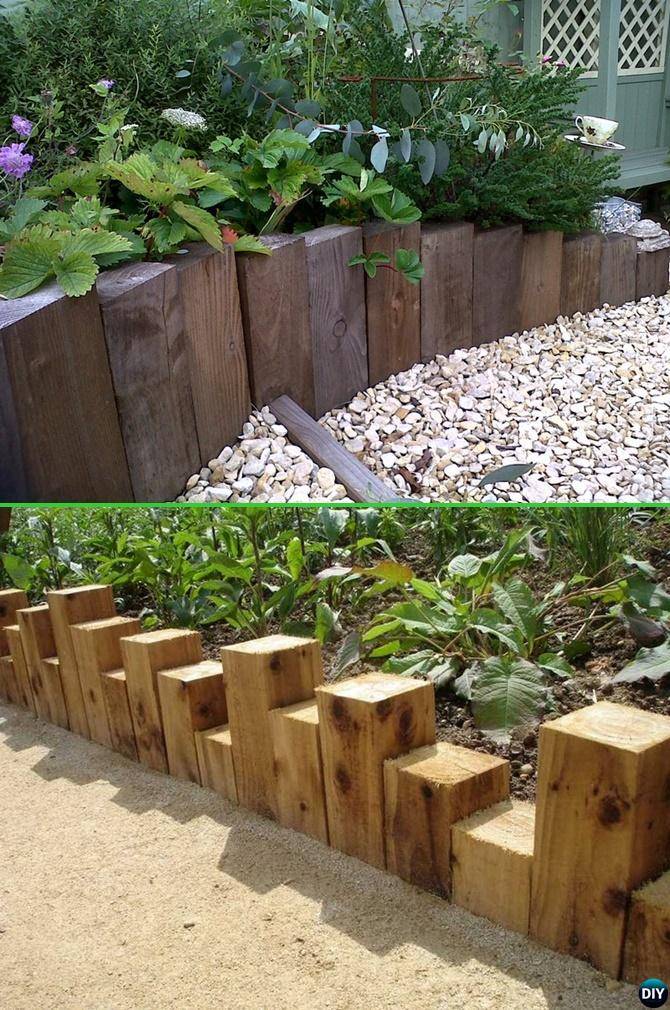 Creative Garden Bed Edging Ideas Projects Instructions